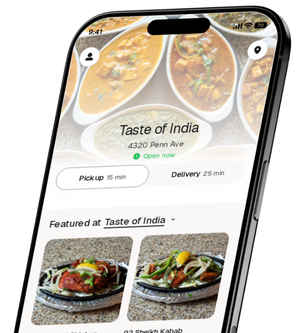 Taste of India app preview