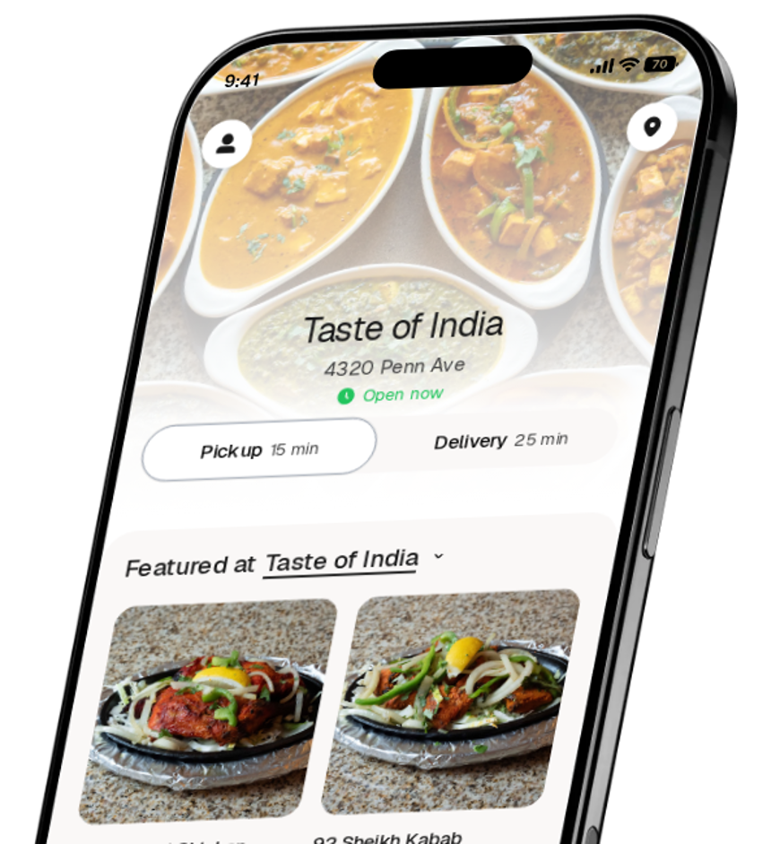 Taste of India app preview
